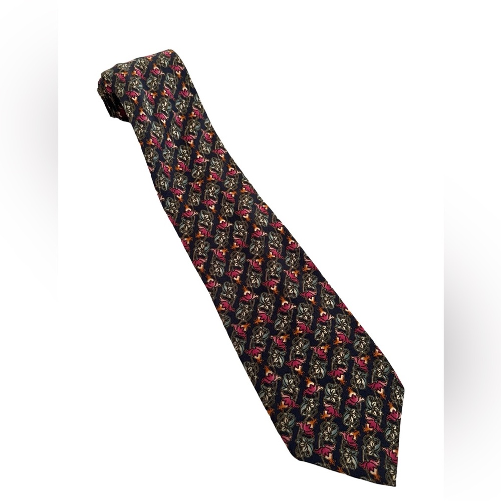 Vintage Dior Italian silk tie.